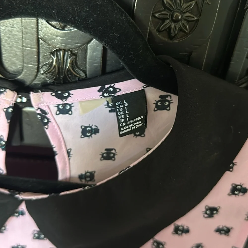 Forever 21 Hello Kitty ChocoCat Pink Dress Size L - Picture 4 of 6